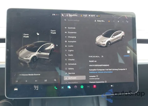 2023 Tesla Model 3 Rear-Wheel Drive из США, поврежденный, VIN 5YJ3E1EA9PF499043